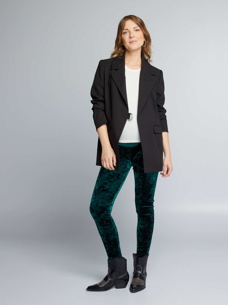 Leggings de grávida em veludo VERDE - Kiabi