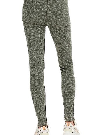 Leggings de gravidez mamalicious reeve em cinzento/preto para mulher