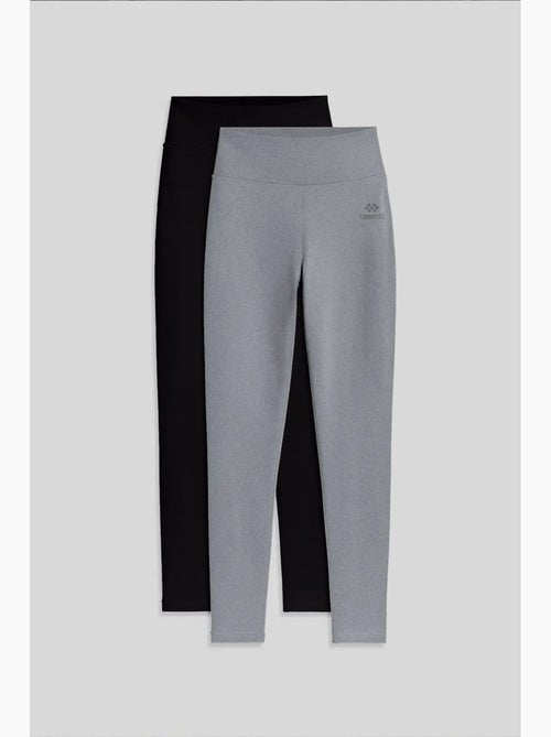 Leggings de jersey de algodão e lycra de cintura subida tommy - Kiabi Leggings de jersey de algodão e lycra de cintura subida tommy - Kiabi