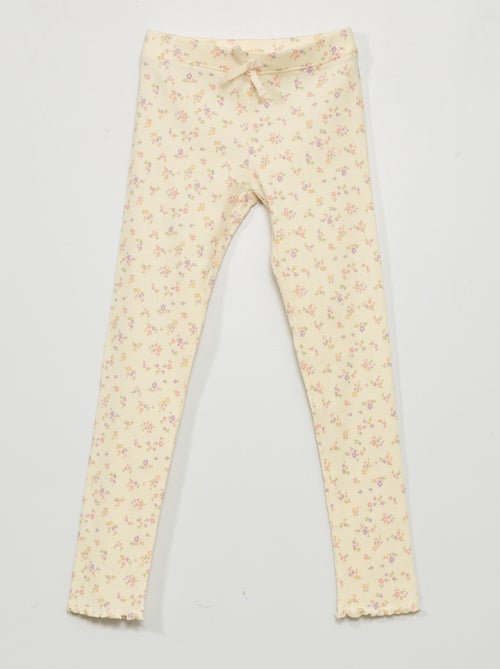 Leggings de malha canelada - Kiabi