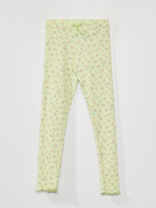 Leggings de malha canelada - Kiabi