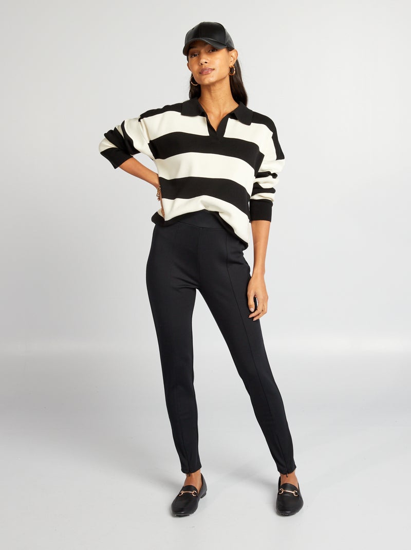Leggings de malha Milano Preto - Kiabi