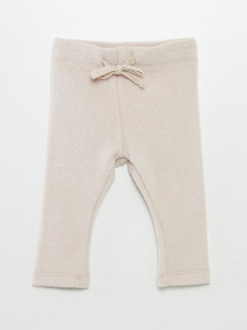 Leggings de malha peluche - Kiabi