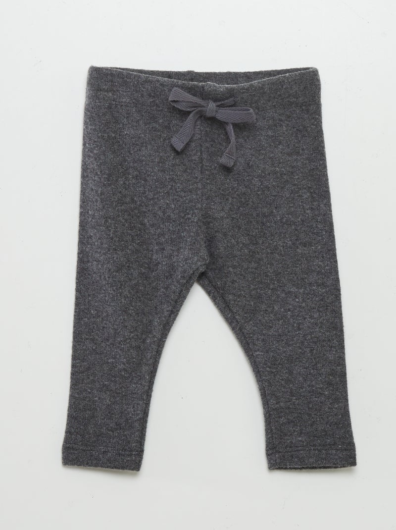 Leggings de malha peluche CINZA - Kiabi