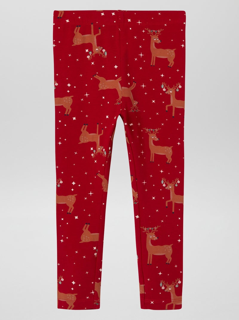 Leggings de Natal VERMELHO - Kiabi
