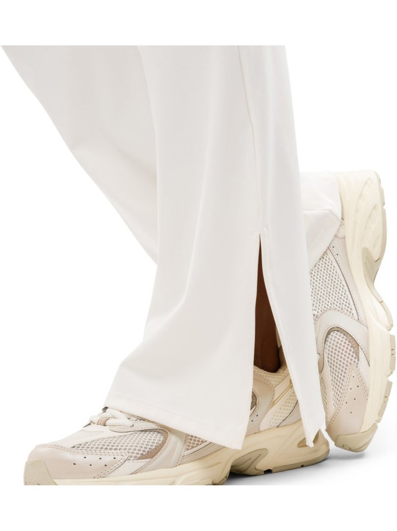 Leggings de treino à boca de sino para mulher Branco - Kiabi