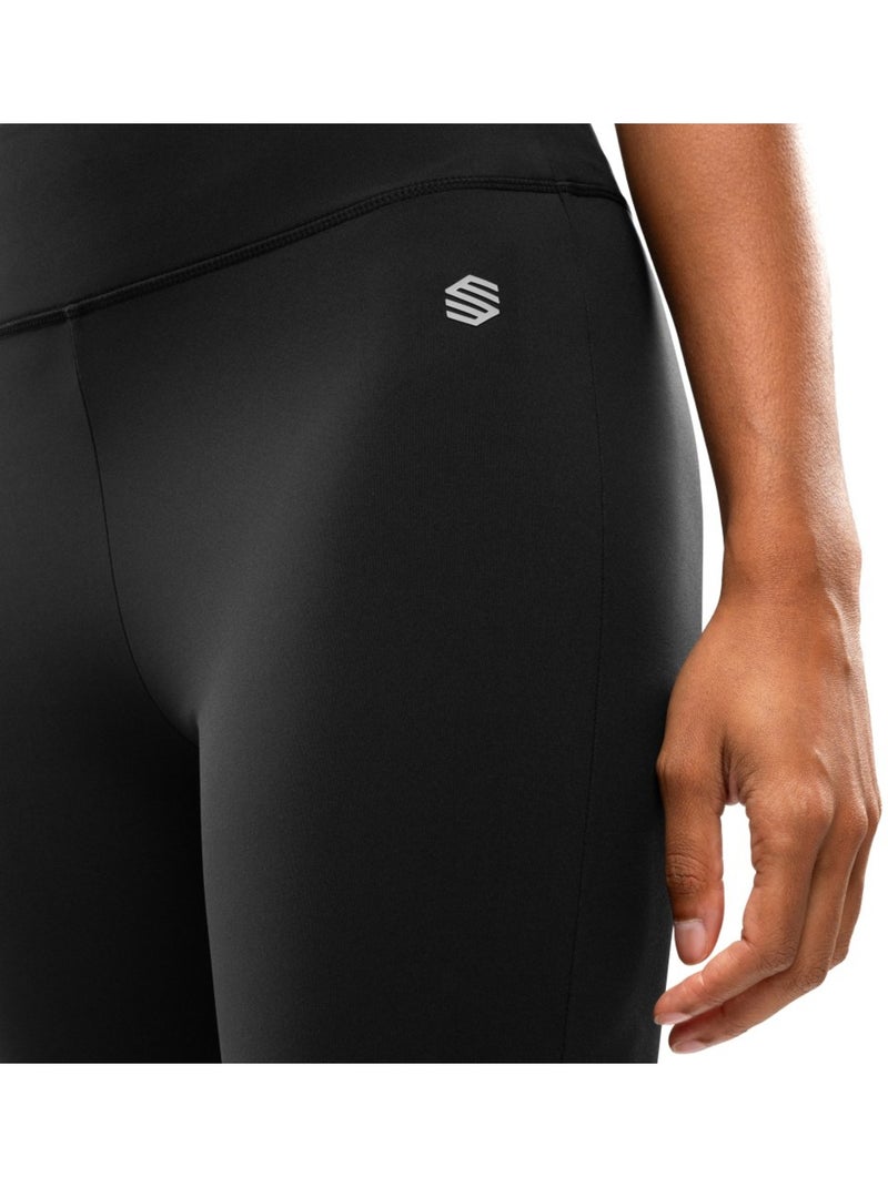 Leggings de treino à boca de sino para mulher Preto - Kiabi