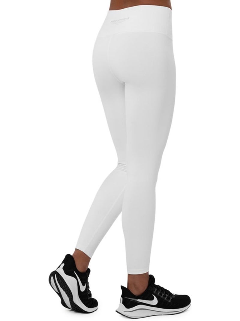 Leggings de treino de cintura média Branco - Kiabi
