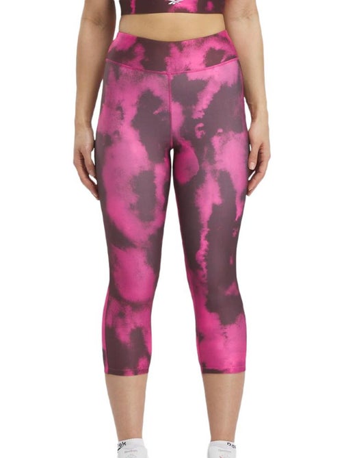 Leggings de treino reebok para mulher rosa/malva - Kiabi