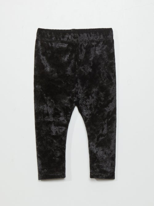 Leggings de veludo acetinado - Kiabi