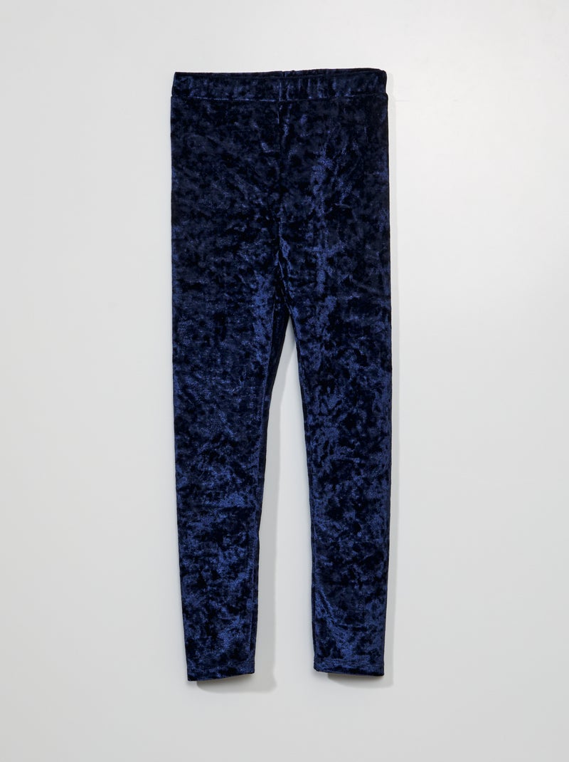 Leggings de veludo AZUL - Kiabi