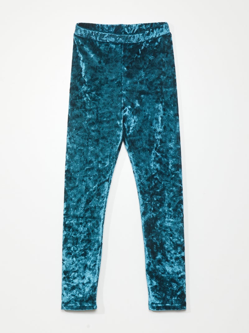 Leggings de veludo VERDE - Kiabi