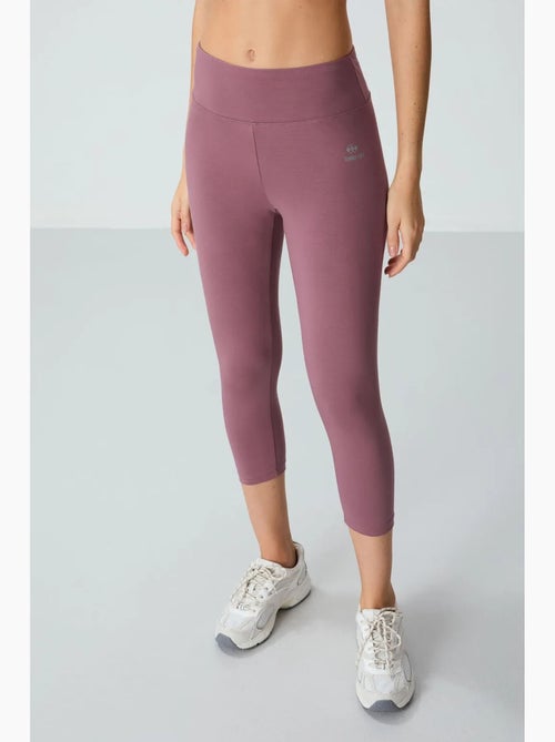 Leggings desportivas corsário de cintura subida tommy - Kiabi