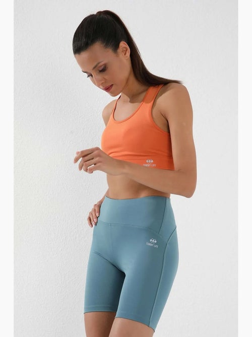 Leggings desportivos curtos de cintura subida tommy - Kiabi Leggings desportivos curtos de cintura subida tommy - Kiabi
