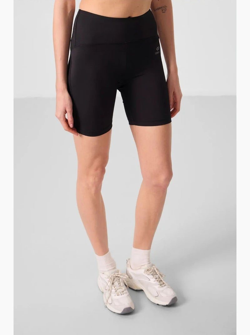 Leggings desportivos curtos de cintura subida tommy Preto - Kiabi