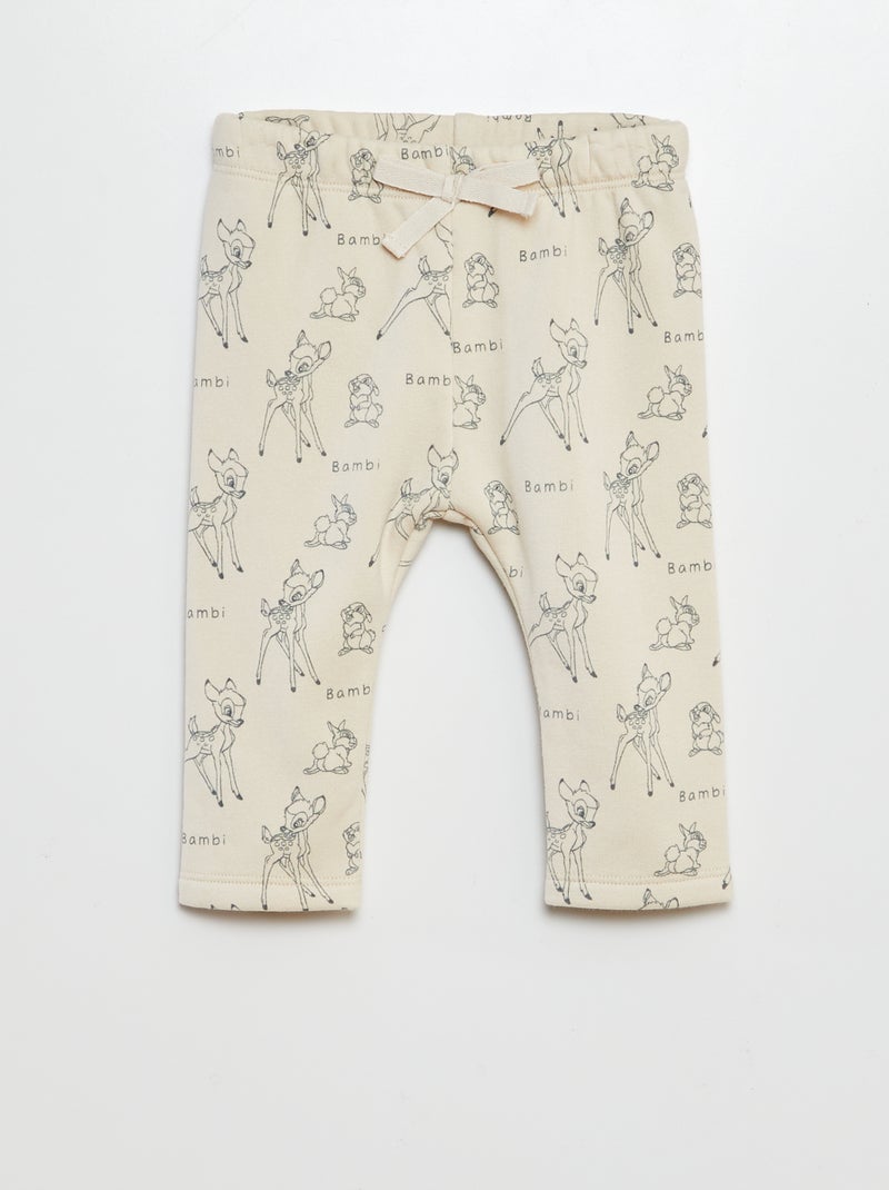 Leggings 'Disney' em moletão leve 'Bambi' BRANCO - Kiabi