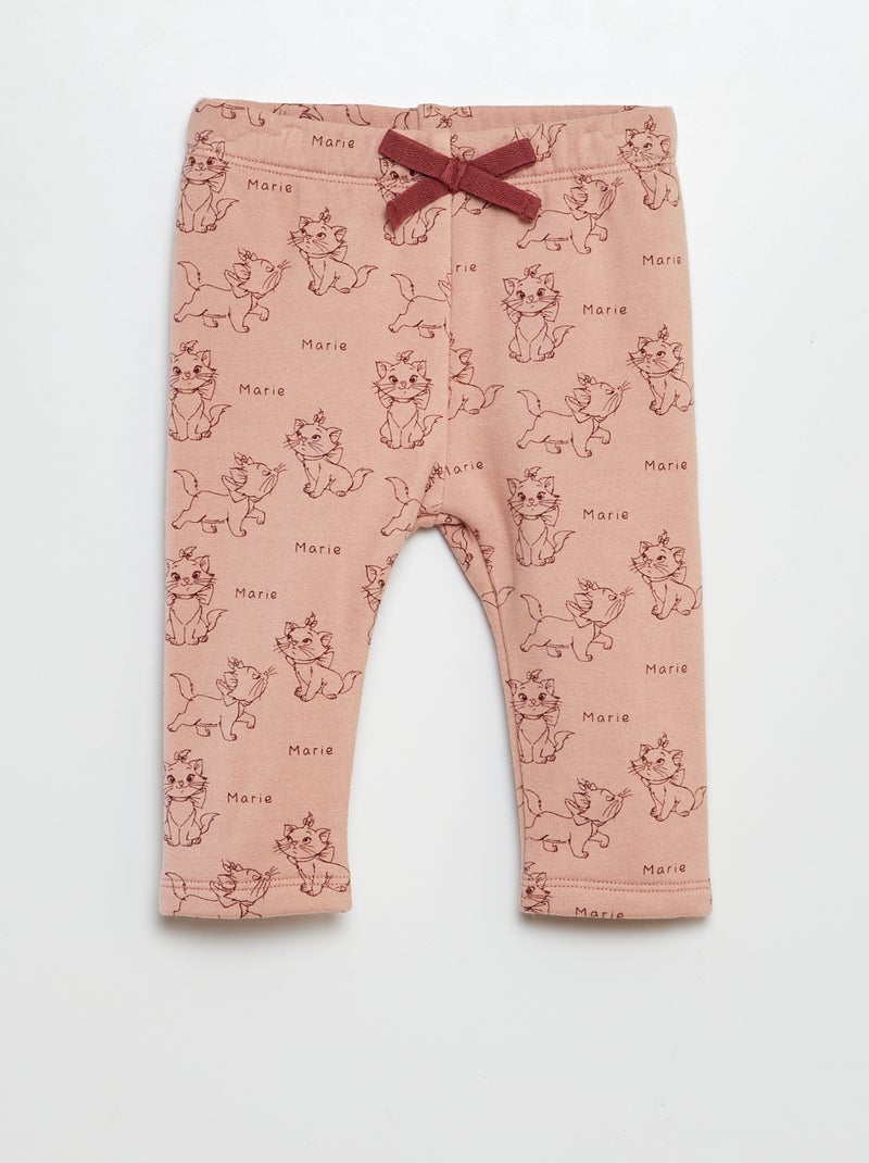 Leggings 'Disney' em moletão leve 'Marie' ROSA - Kiabi