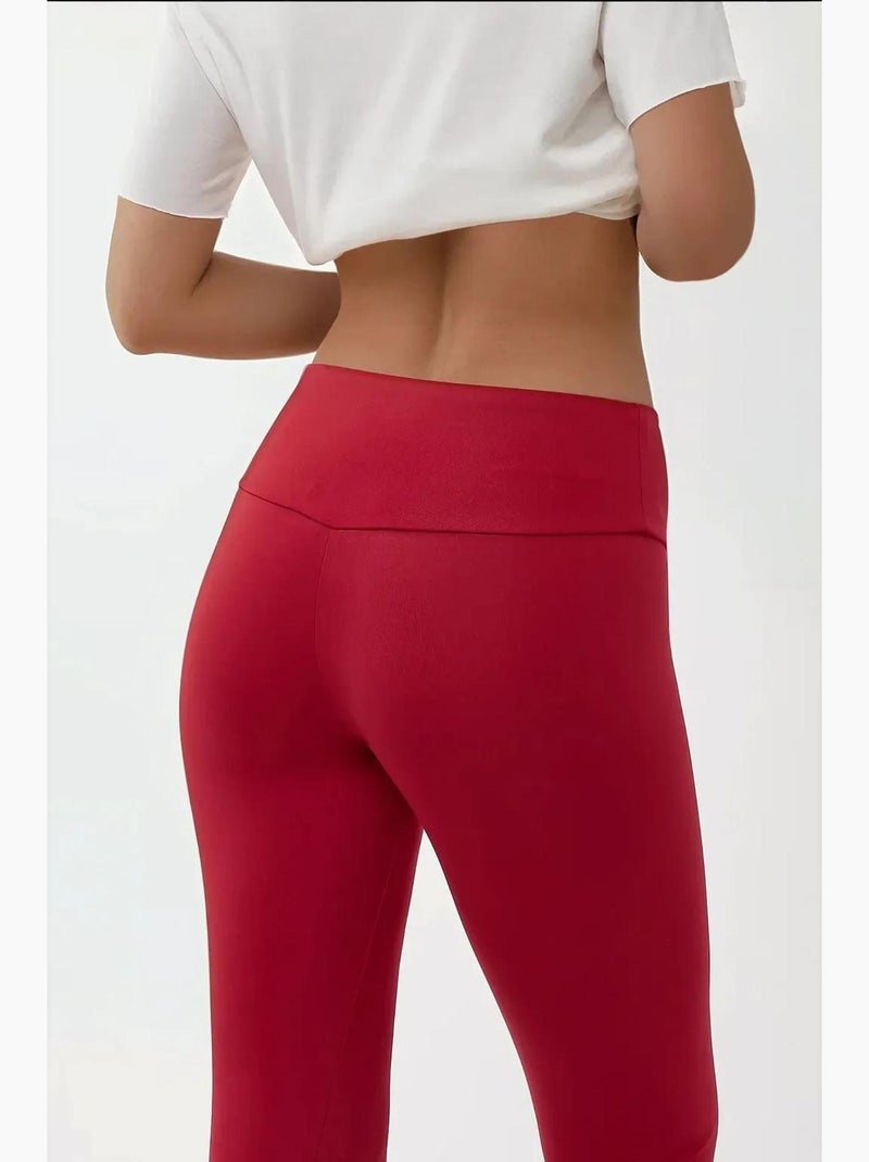 Leggings elásticas de cintura subida hiccup Vermelho - Kiabi
