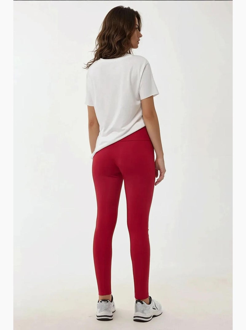 Leggings elásticas de cintura subida hiccup Vermelho - Kiabi