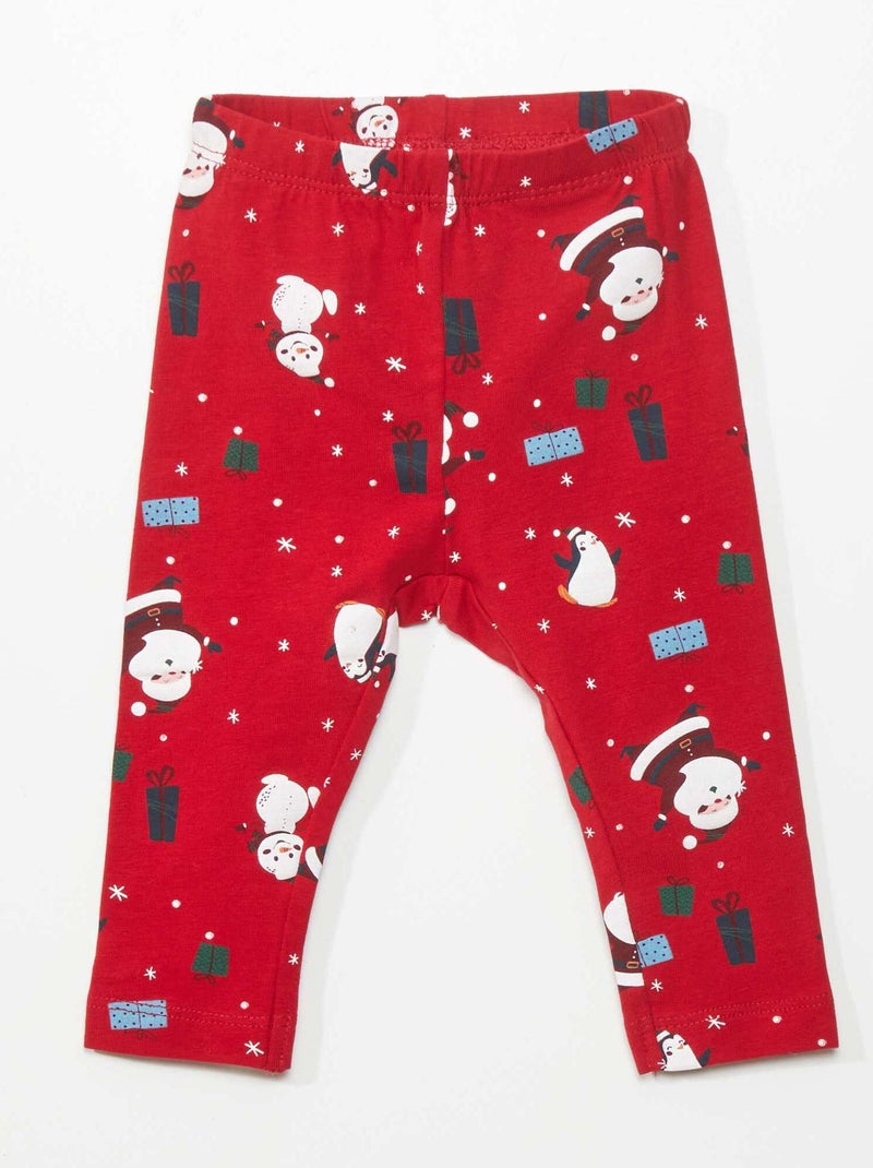Leggings em jersey com motivo de fantasia VERMELHO - Kiabi