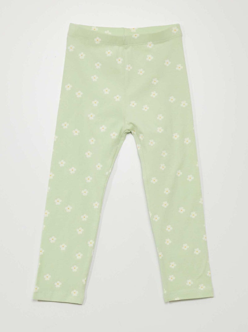 Leggings em jersey elástico com cós elástico BRANCO - Kiabi