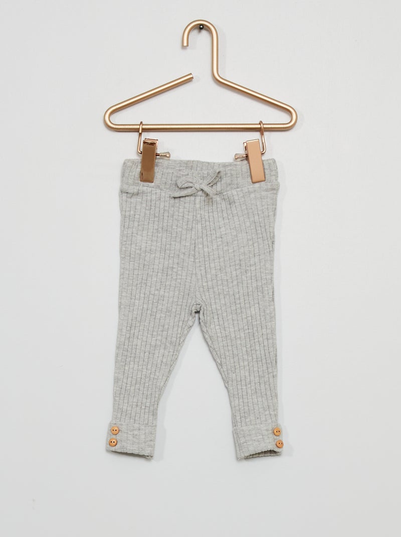 Leggings em malha CINZA - Kiabi