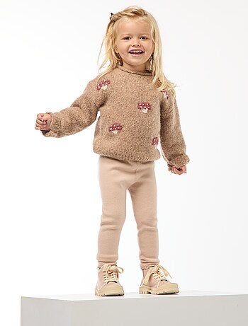 Leggings em malha compacta