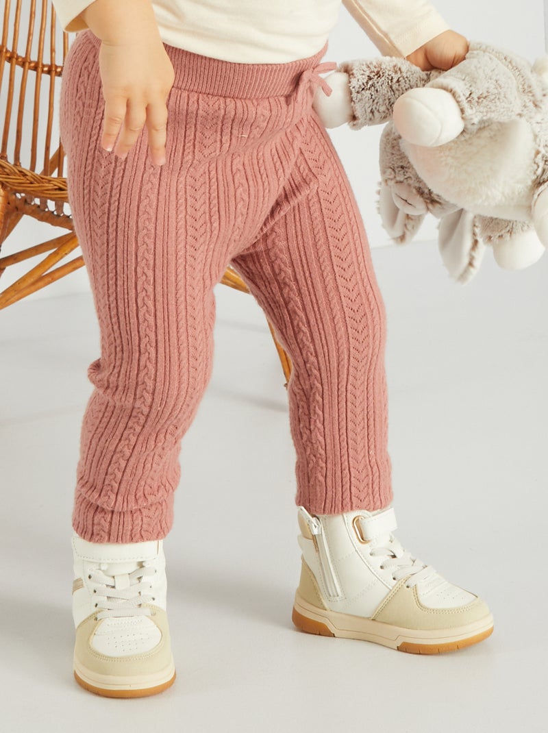 Leggings em malha de fantasia ROSA - Kiabi