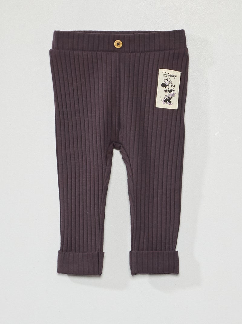 Leggings em malha nervurada 'Disney' CINZA - Kiabi