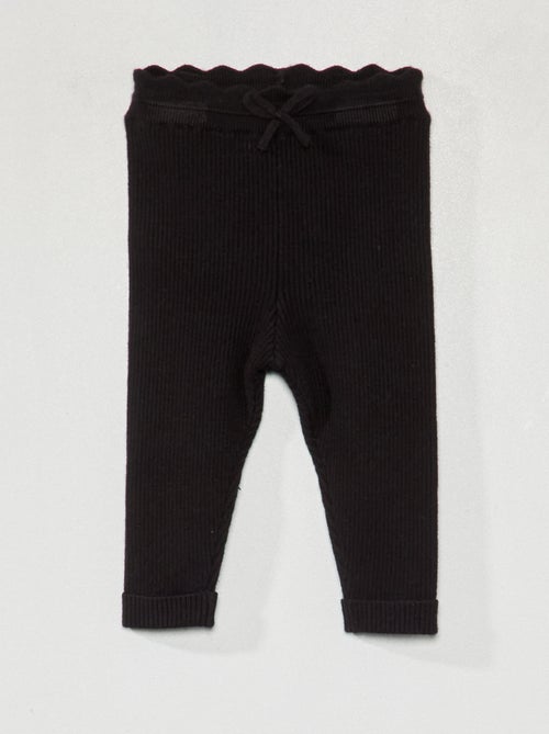 Leggings em malha nervurada - Kiabi