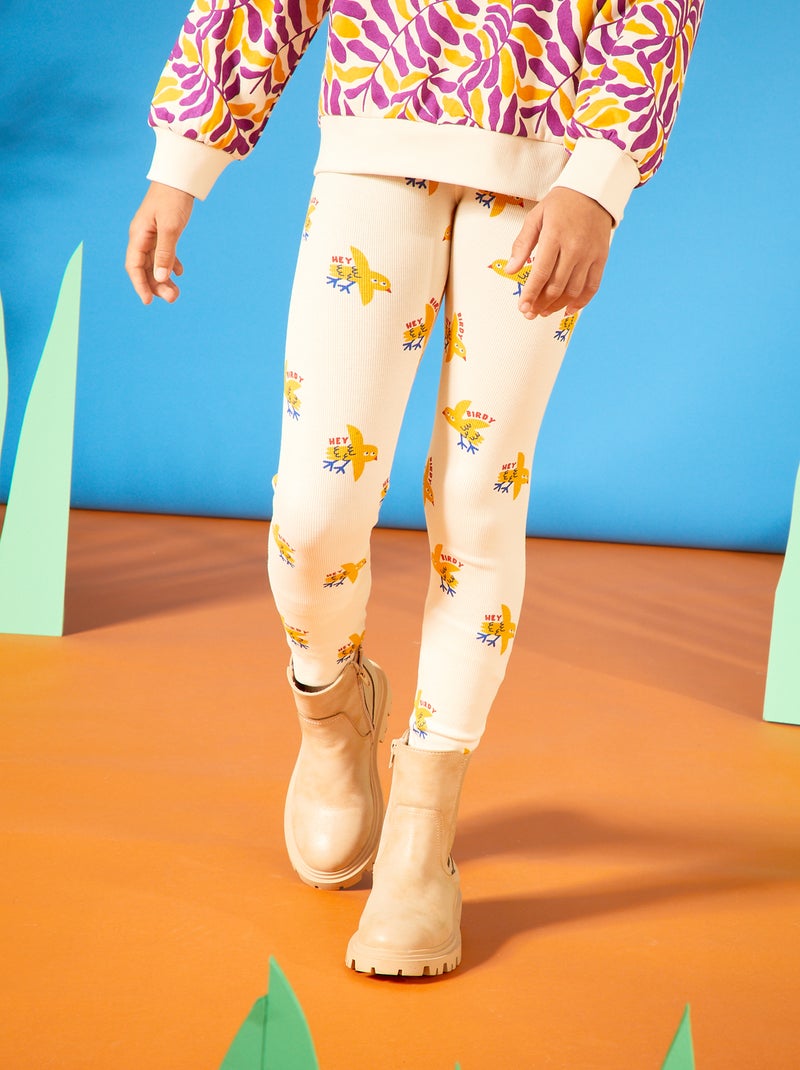 Leggings estampadas - Grafik Edition BRANCO - Kiabi