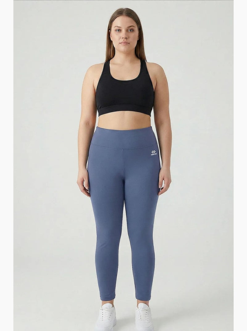 Leggings femininas de poliéster e elastano tommy Azul - Kiabi