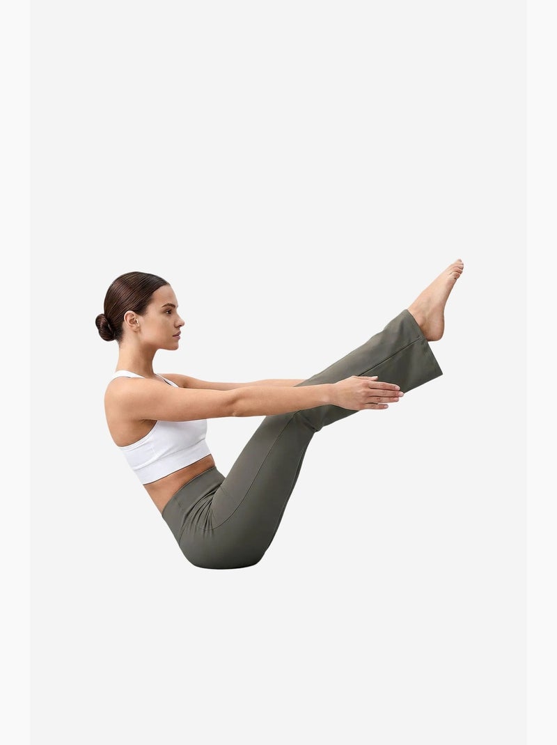 Leggings femininas de poliéster-elastano tommy Cáqui - Kiabi
