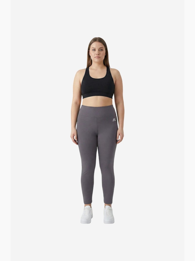 Leggings femininas em poliéster-elastano tommy Azul-cinza - Kiabi