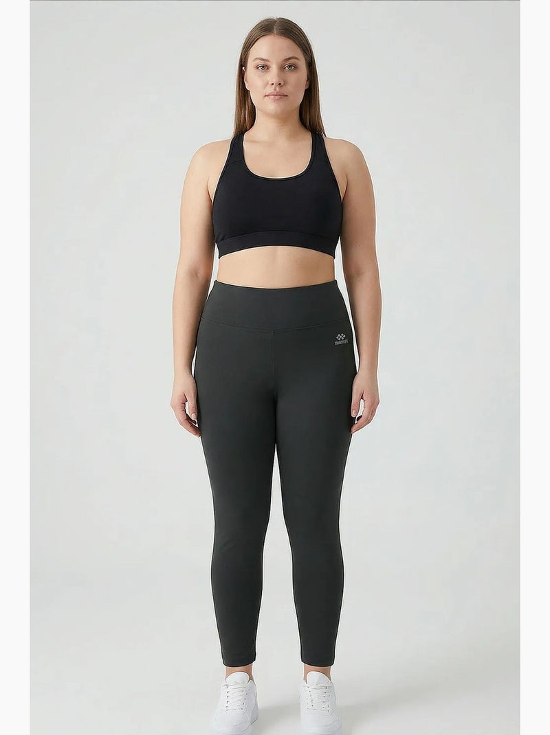 Leggings femininas em poliéster-elastano tommy Preto Azul - Kiabi