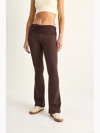Leggings flare de cintura alta lucci