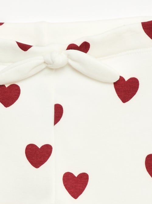 Leggings forrados em fleece com laço - Kiabi