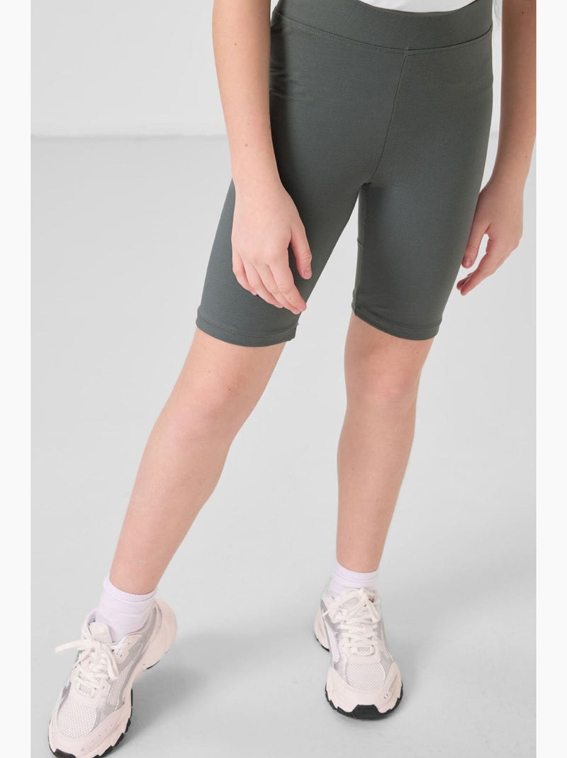 Leggings infantil de algodão tommy Cáqui - Kiabi
