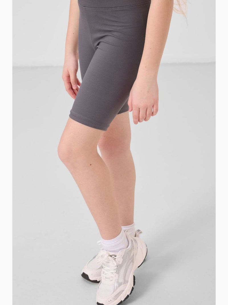 Leggings infantil de algodão tommy Cinza-preto - Kiabi