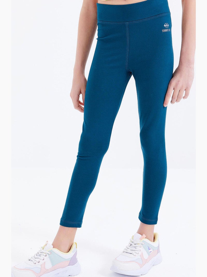 Leggings infantil tommy Azul-petróleo - Kiabi