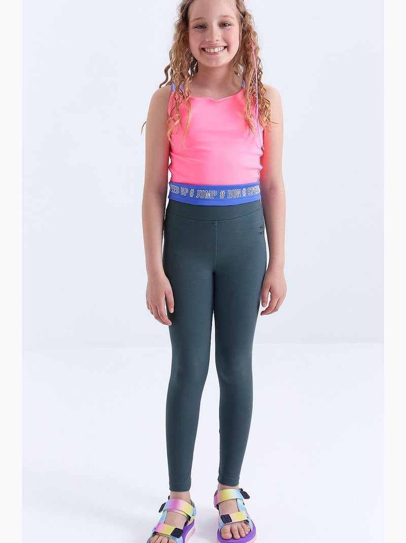 Leggings infantil tommy Verde escuro - Kiabi