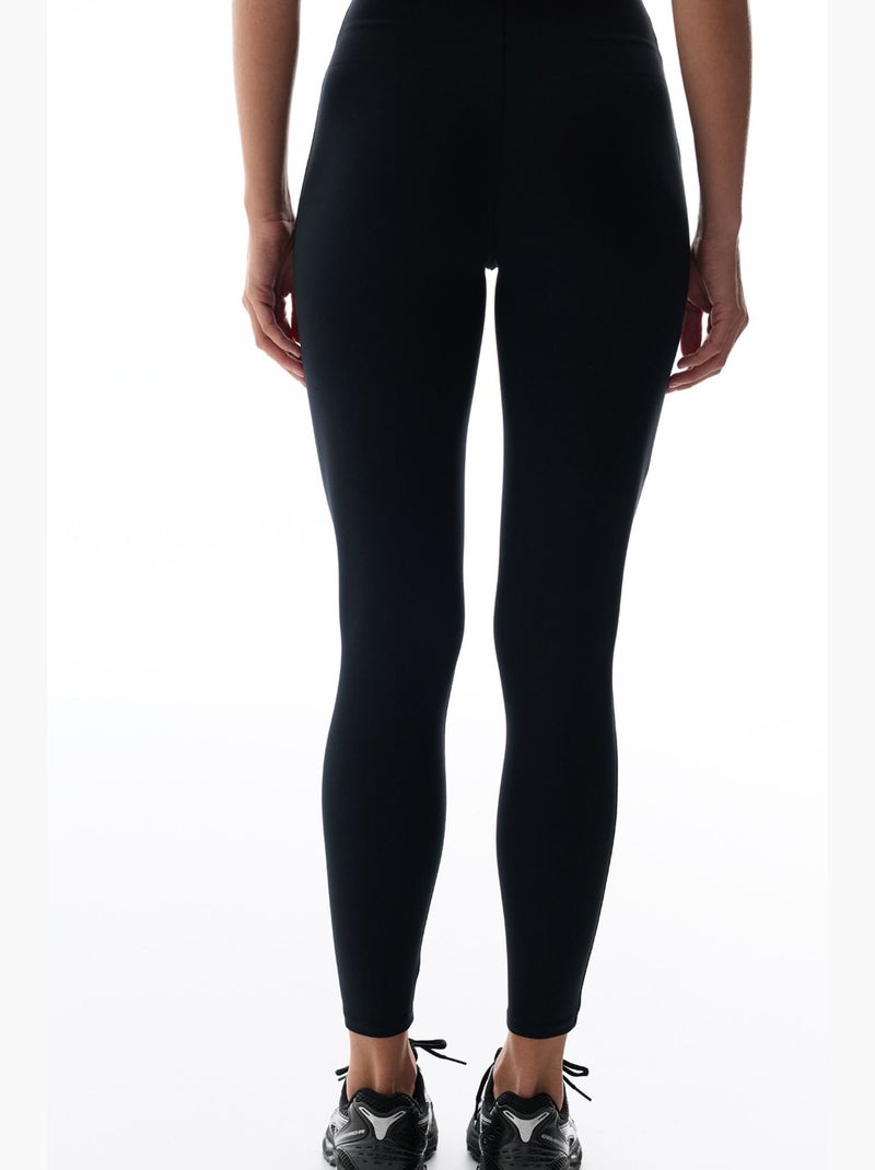 Leggings modeladores de perna justa e cintura alta penti Preto - Kiabi