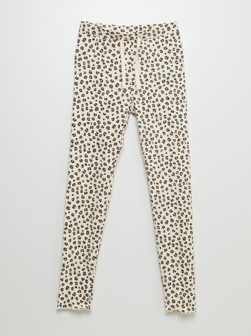 Leggings nervuradas - Kiabi