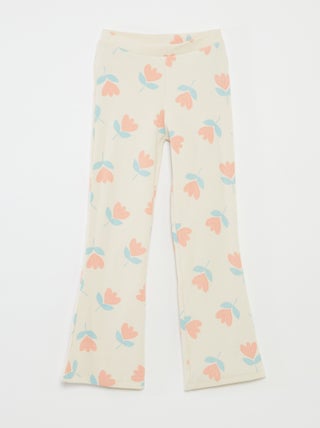 Leggings nervuradas
