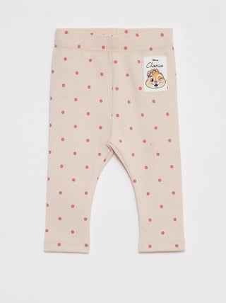 Leggings nervuradas com estampado 'Claris'