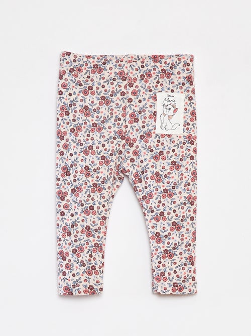Leggings nervuradas com estampado 'Maria' - Kiabi