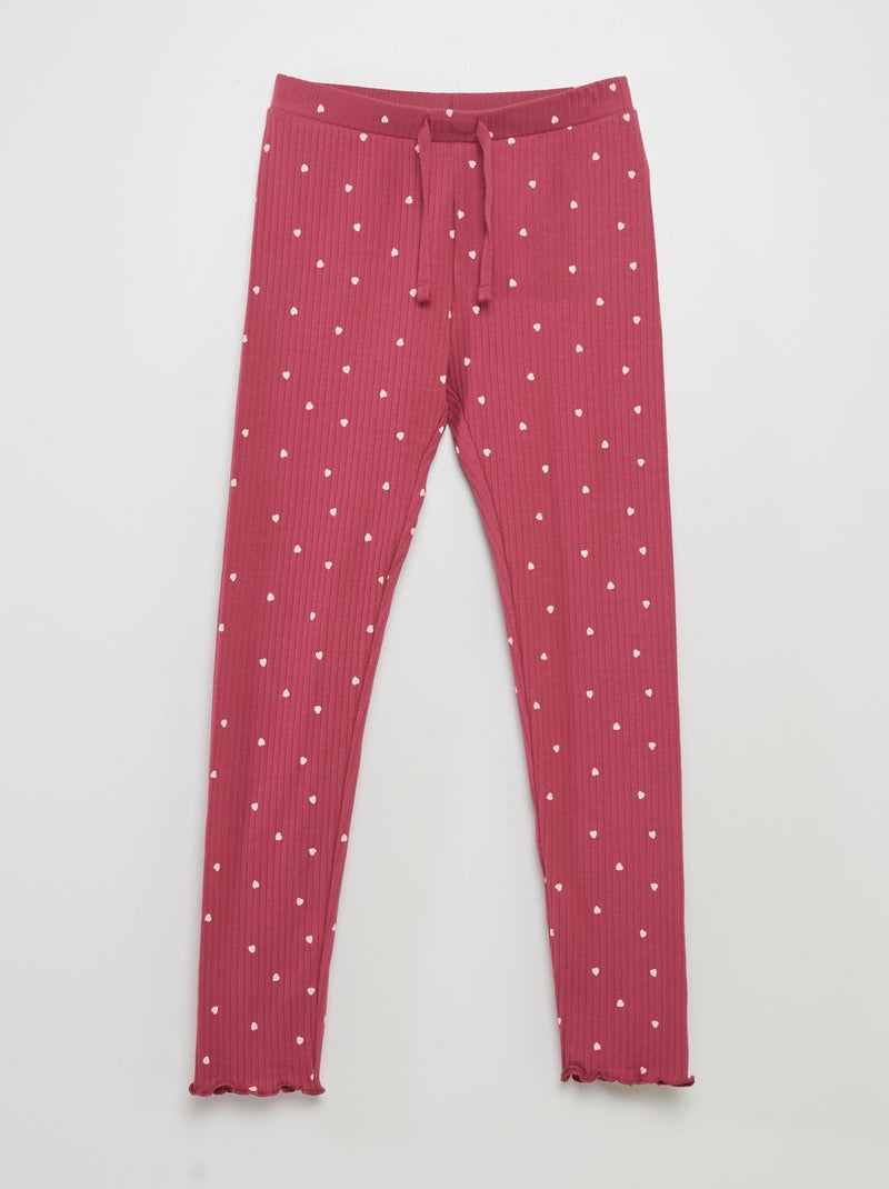Leggings nervuradas ROSA - Kiabi