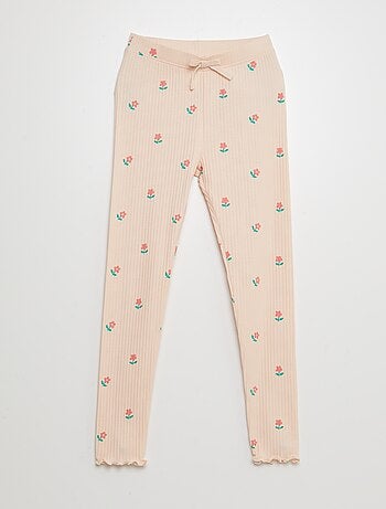 Leggings nervuradas