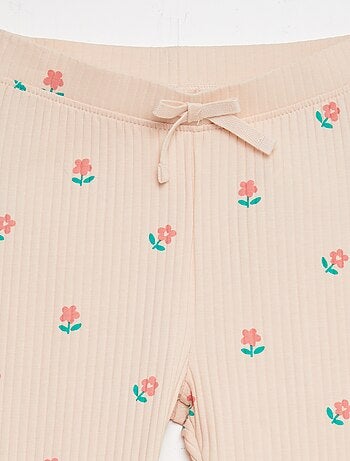 Leggings nervuradas