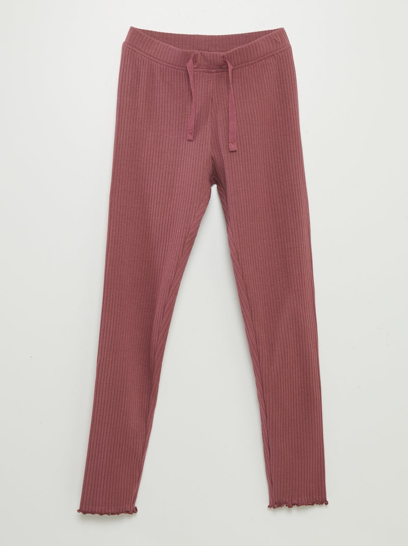 Leggings nervuradas ROSA - Kiabi